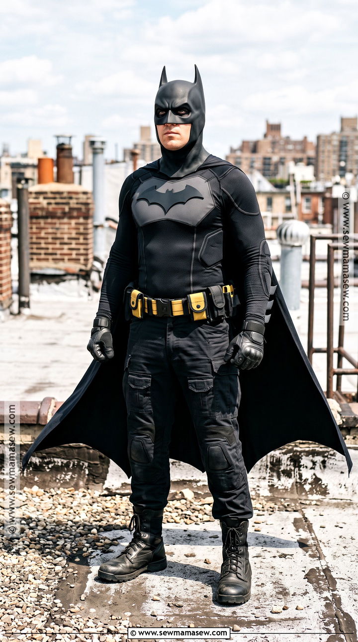 Batman Costume With Black Utility Look - 30 men's halloween costumes