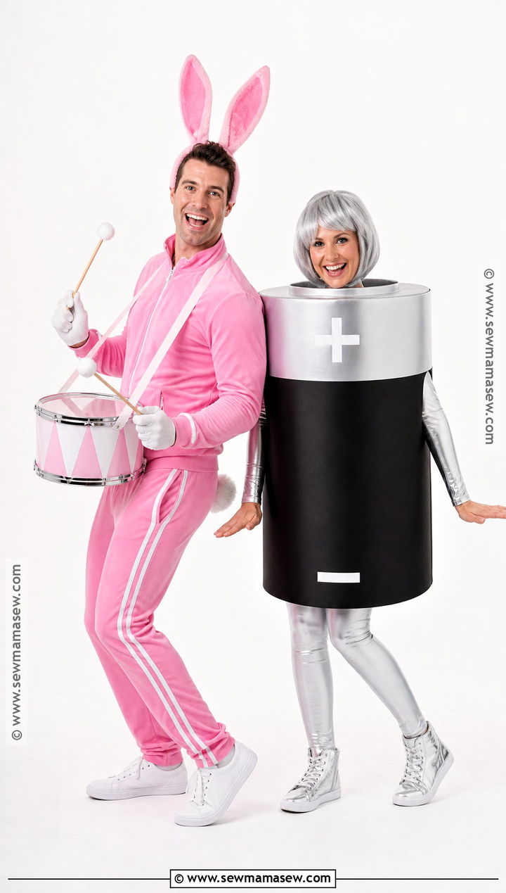 Battery Bunny Couple Costume - 30 bunny couple costume ideas