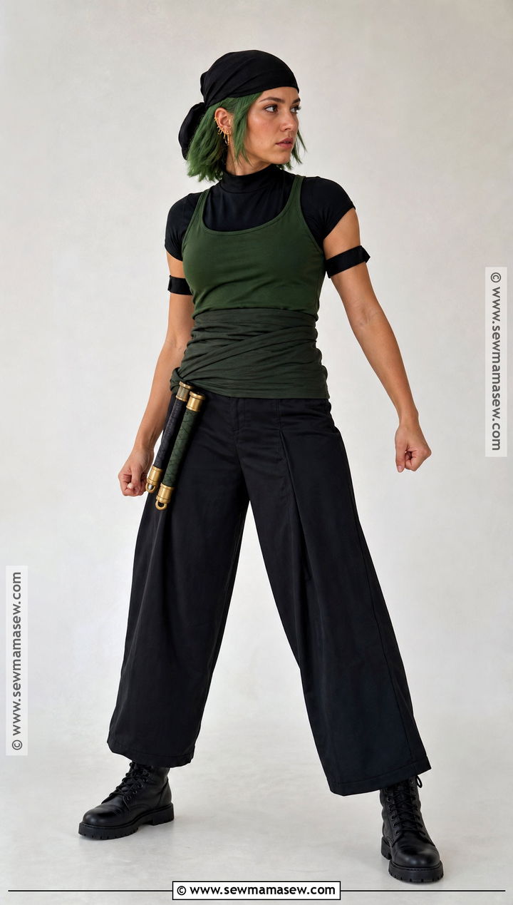 Battle Zoro Cosplay With Black Bandana - 30 zoro cosplay ideas for girls