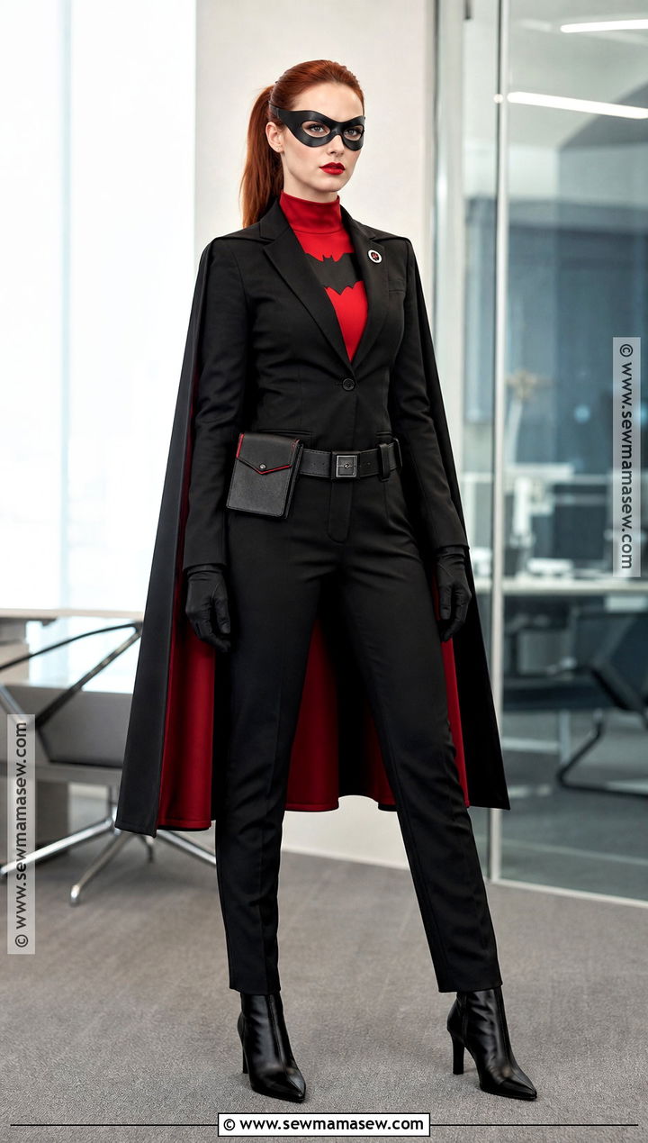 Batwoman Costume With Blazer And Pants - 40 Batwoman Costume Ideas