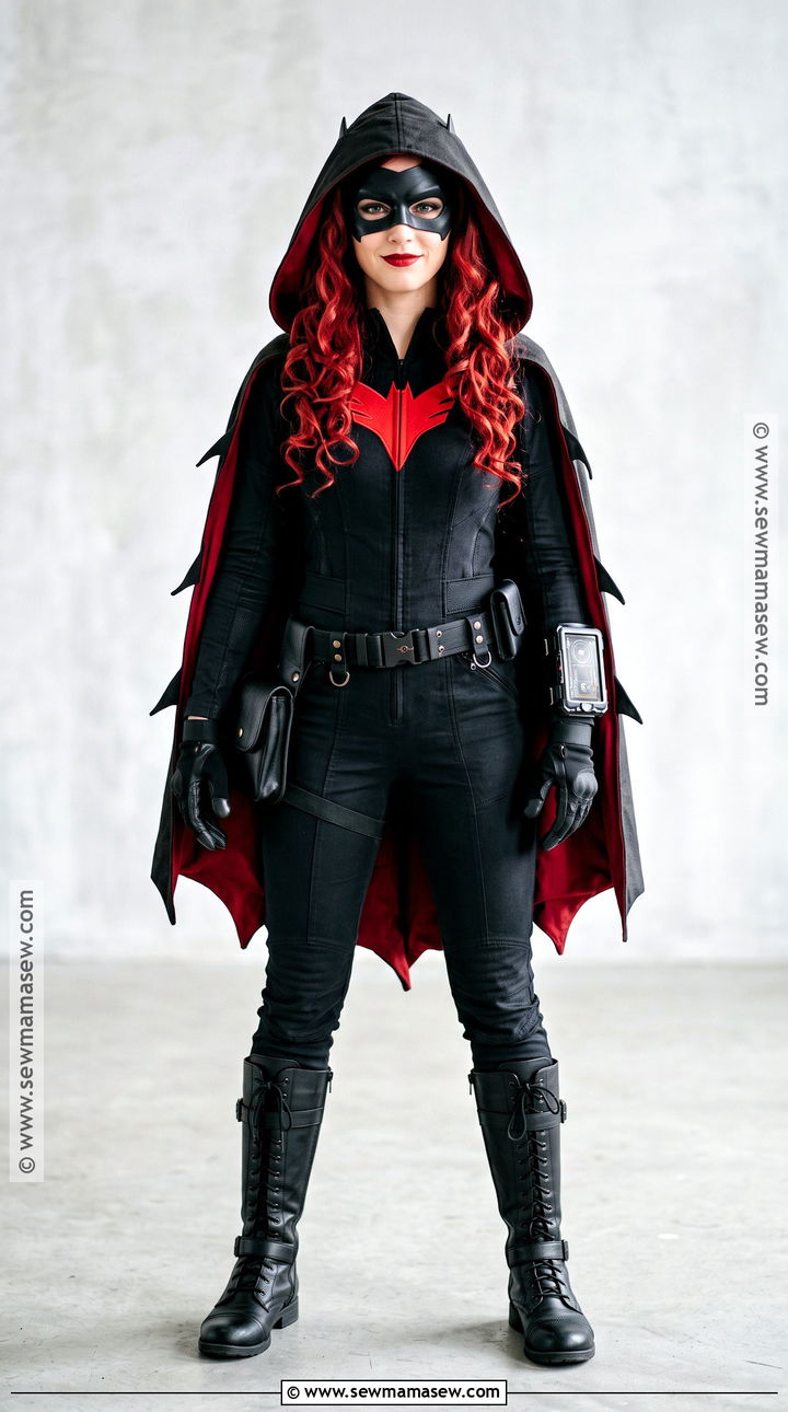Batwoman Costume With Hooded Cape - 40 Batwoman Costume Ideas
