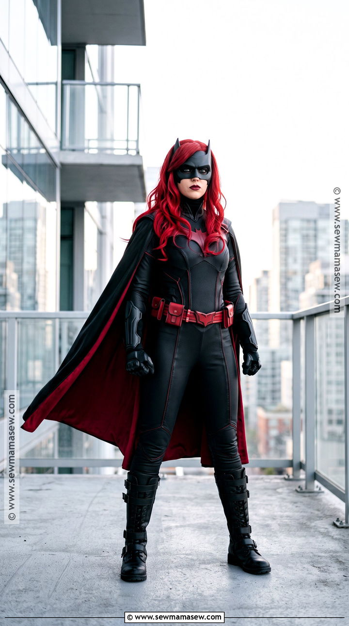 Batwoman Costume With Red Wig And Cape - 30 dc costumes for females
