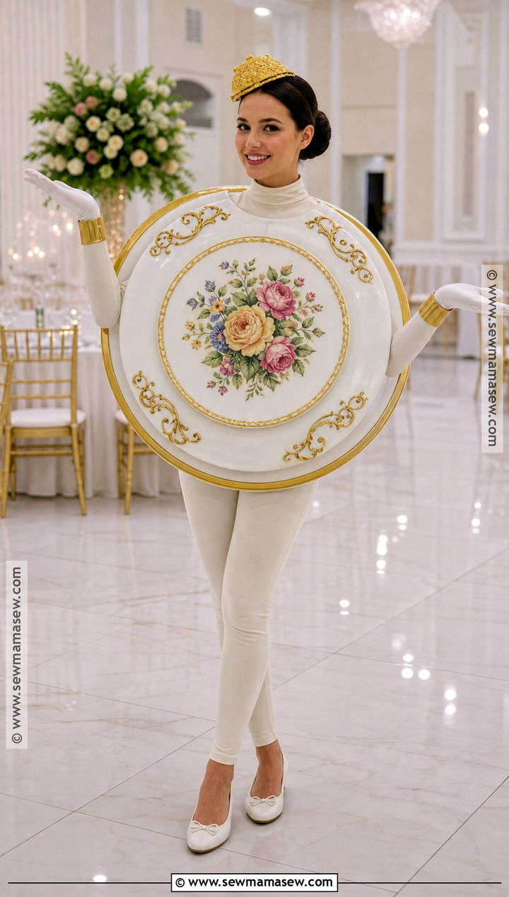 Be Our Guest Plate Costume - 40 Beauty And The Beast Costume Ideas