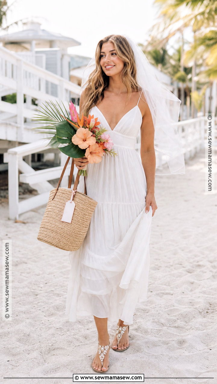 Beach Runaway Bride Costume With Barefoot Sandals - 30 runaway bride costume ideas