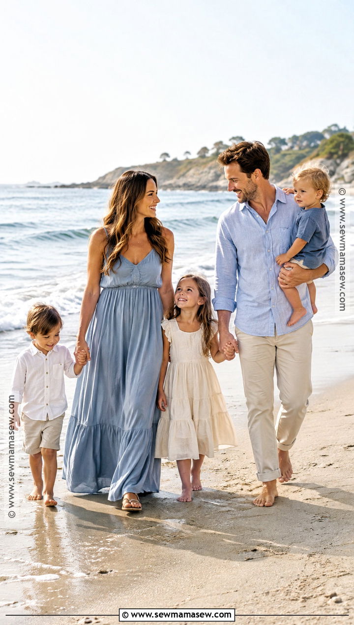 Beach September Family Photo Outfits - 25 september family pictures outfits