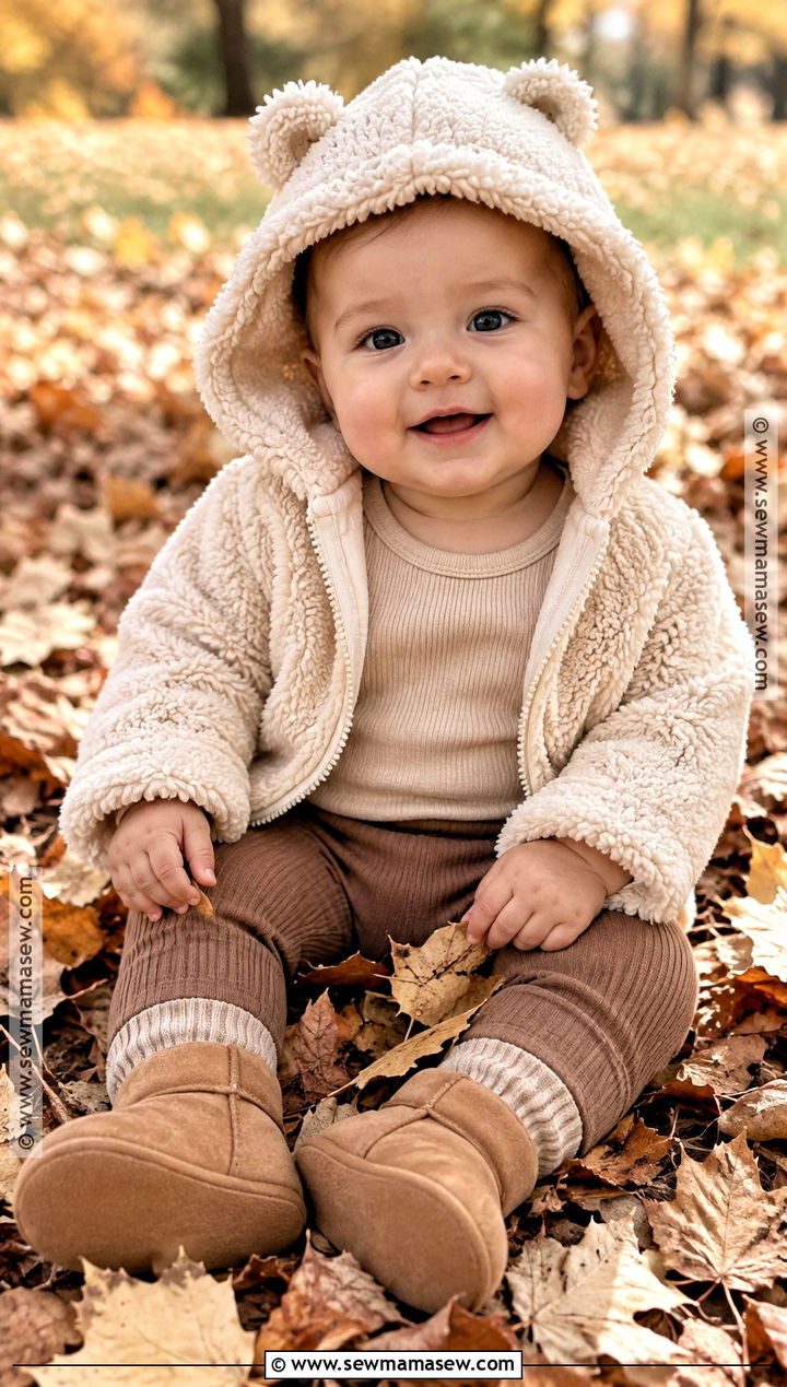 Bear Ear Jacket Baby Fall Outfit - 25 baby fall outfits
