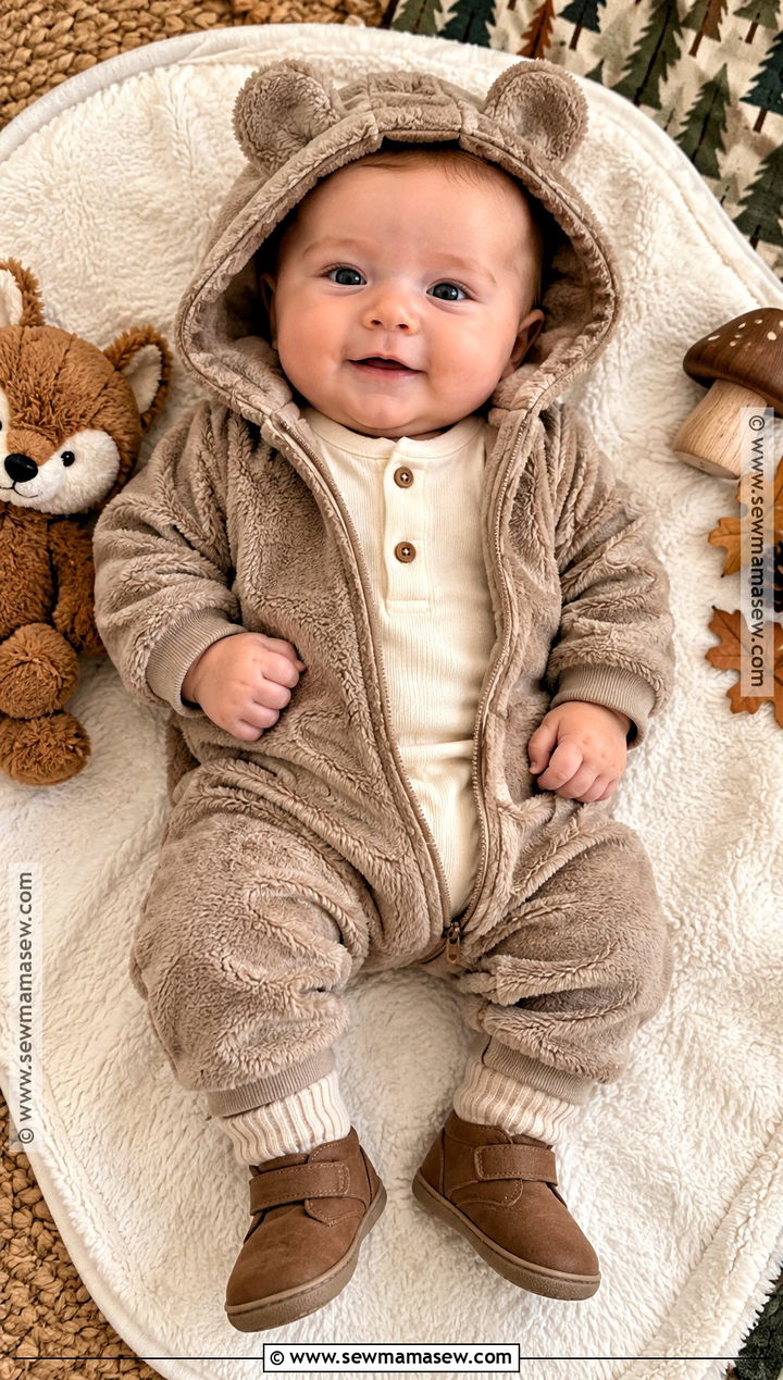 Bear Ear Romper Newborn Boy Outfit - 15 fall newborn outfits for boys
