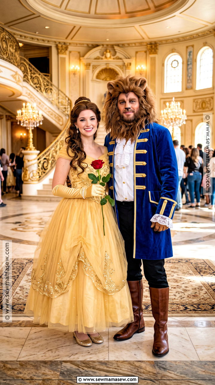Beauty And Beast Costume - 50 couples halloween costume ideas