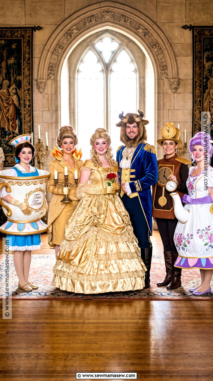 Beauty And The Beast Castle Group Costume - 30 disney princess group costumes