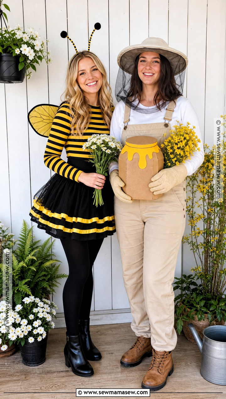 Bee And Beekeeper Bestie Costume - 40 bestie costume ideas