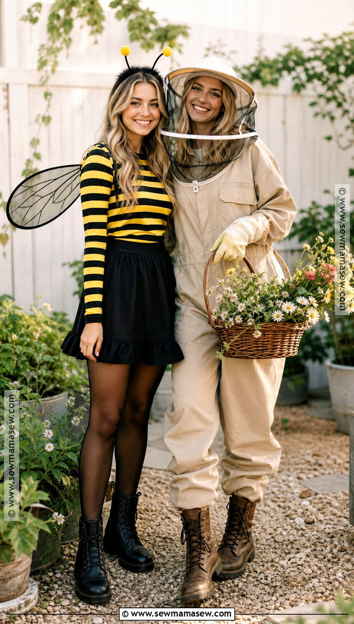 Bee And Beekeeper Costume - 35 best friends halloween costumes
