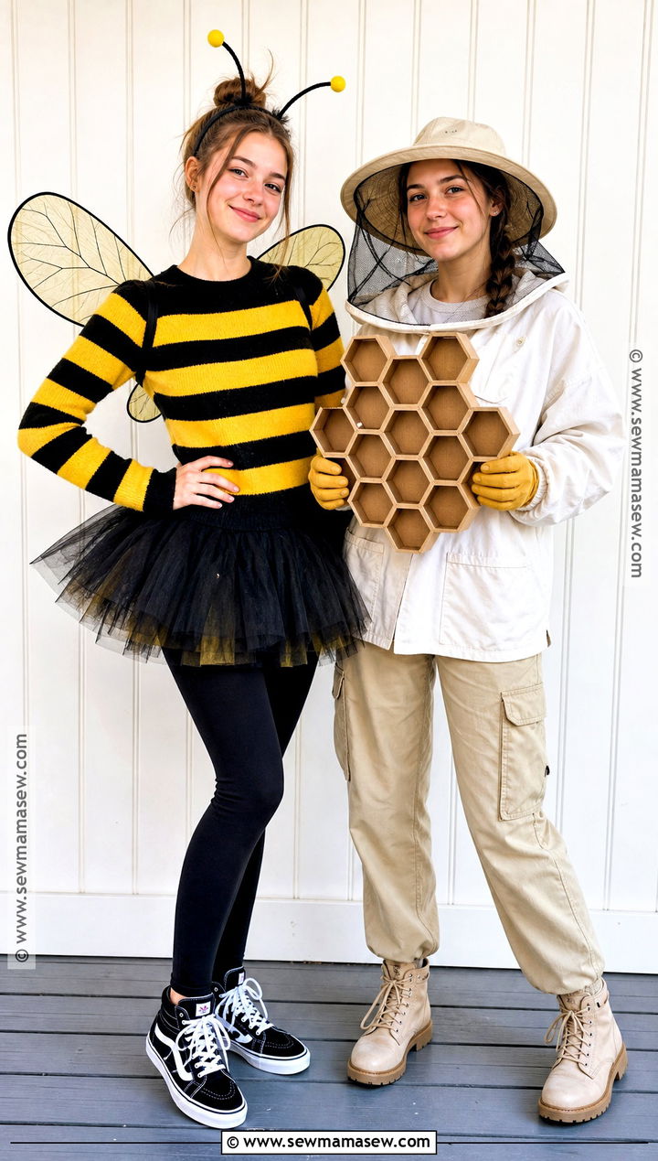 Bee And Beekeeper Costume - 40 halloween costumes teenage girl duo