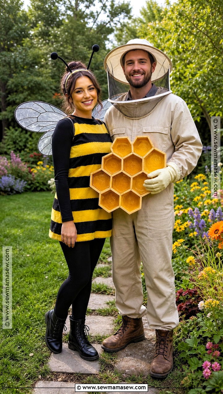 Bee And Beekeeper Couple Costume - 35 creative costumes