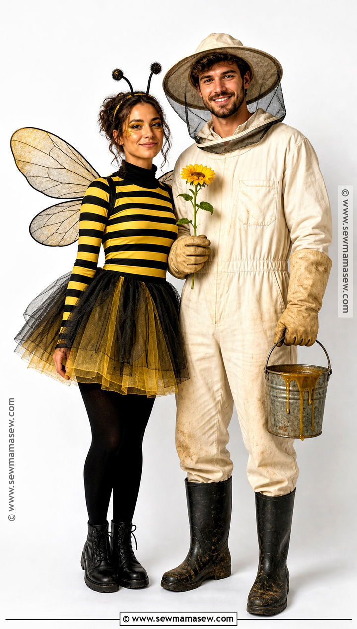 Bee And Beekeeper Couple Costume - 40 bee costume ideas