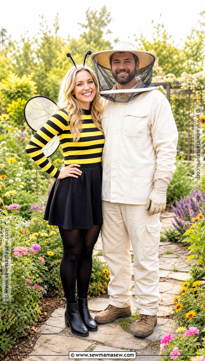 Bee And Beekeeper Couple Costume - 40 iconic halloween costumes for couples