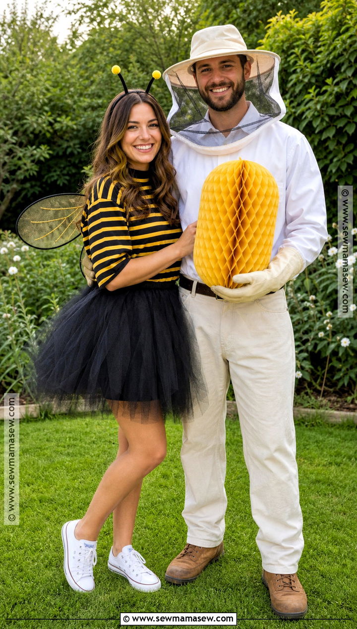 Bee And Beekeeper Couple Costume - 30 couple costumes cute