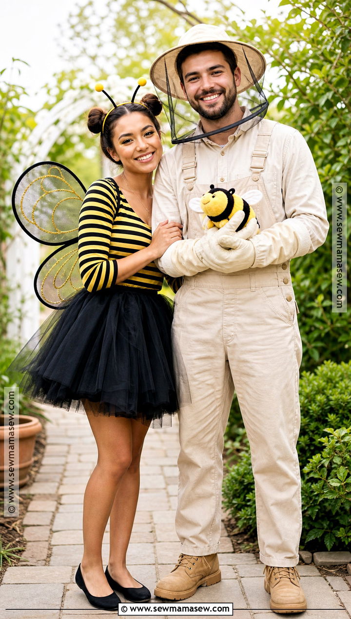 Bee And Beekeeper Couple Costume - 45 costume party ideas