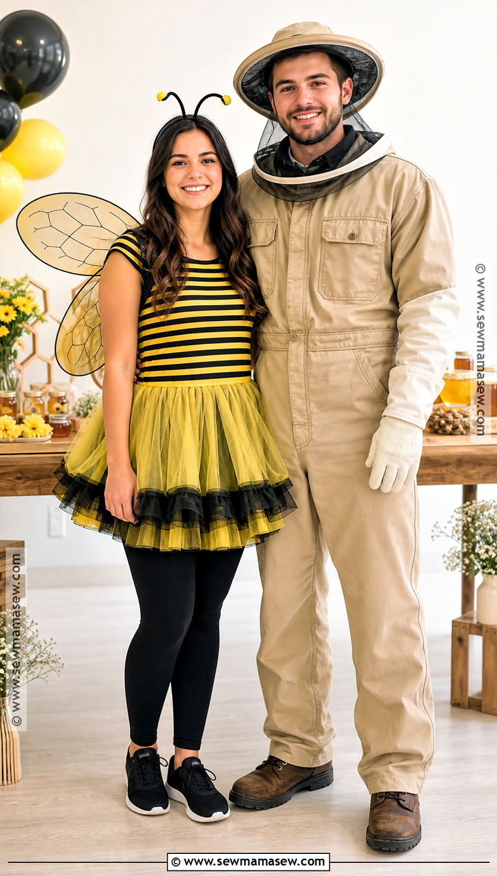 Bee And Beekeeper Couple Costume - 30 halloween costume party ideas