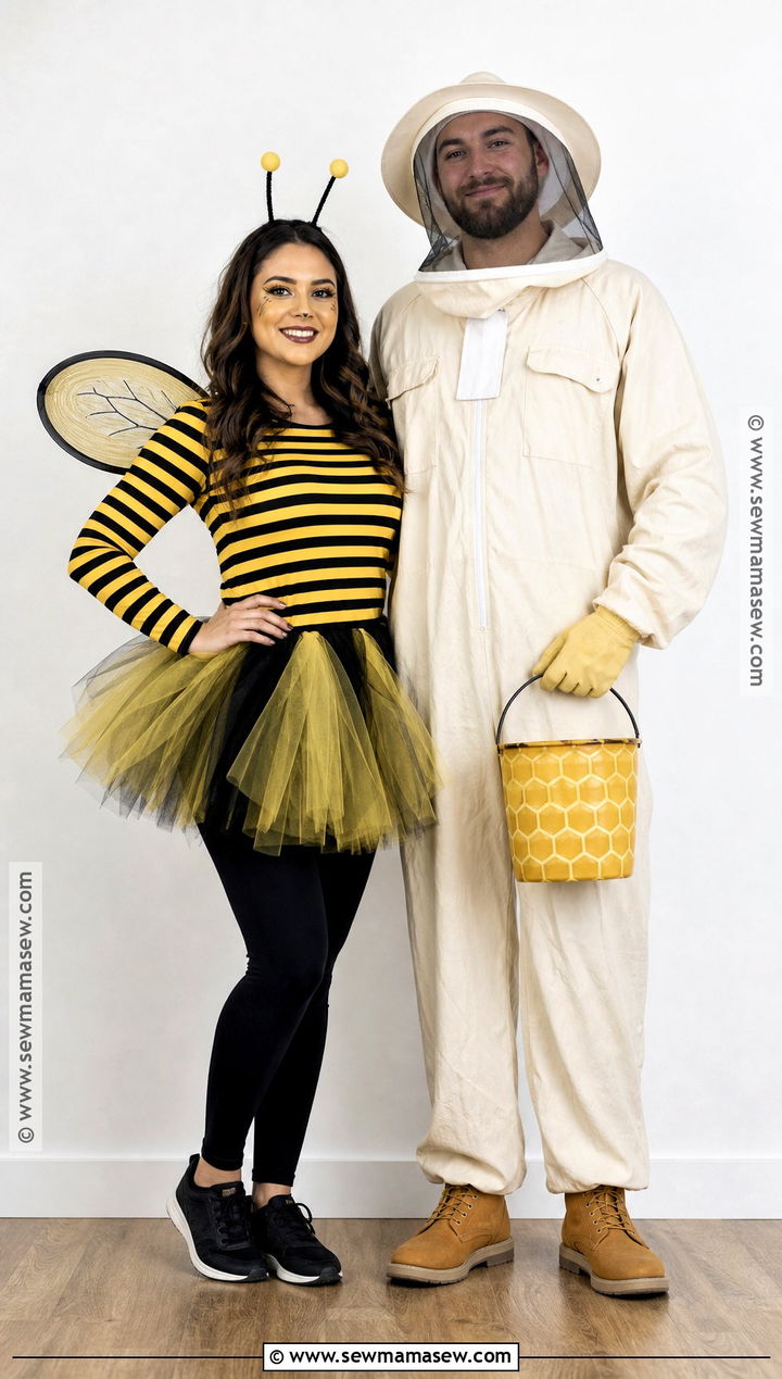Bee And Beekeeper Couple Costume - 30 costume for halloween ideas