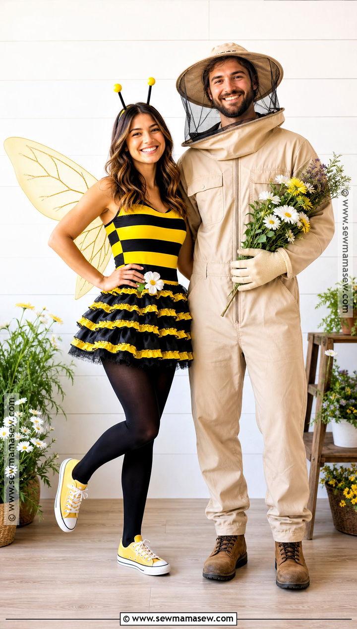 Bee And Beekeeper Duo Costume - 30 costume duo ideas