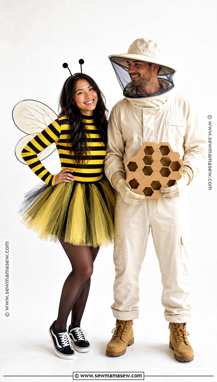 Bee And Beekeeper Duo Costume - 35 unique duo halloween costumes