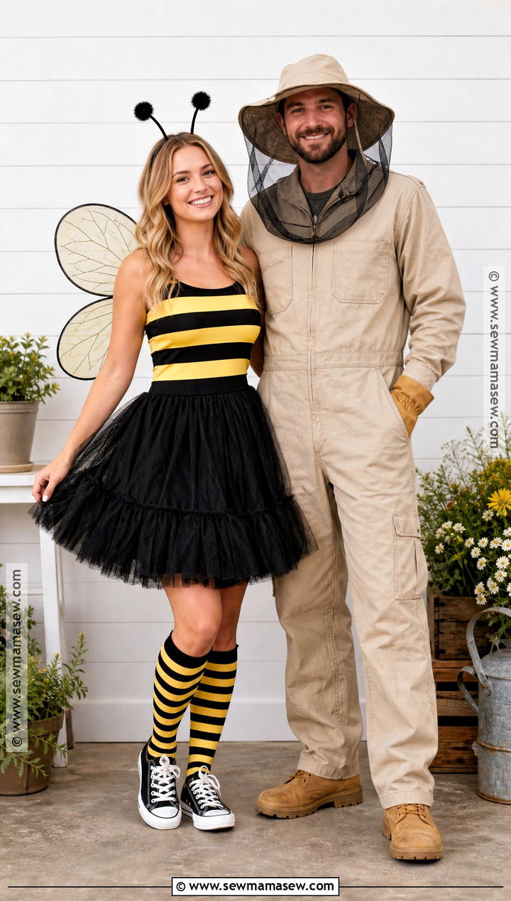 Bee And Beekeeper Duo Costume - 30 duo halloween costume ideas