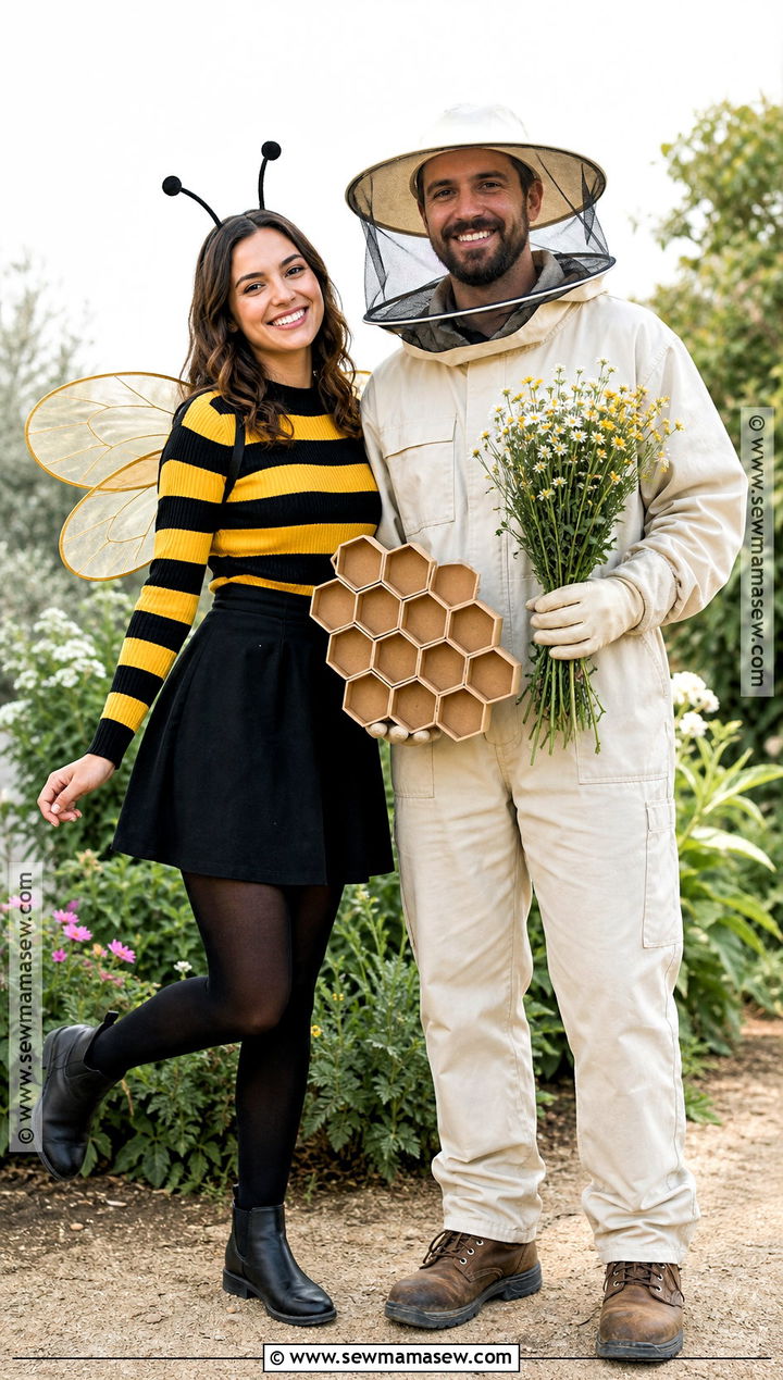 Bee And Beekeeper Duo Costume - 35 costume ideas duo