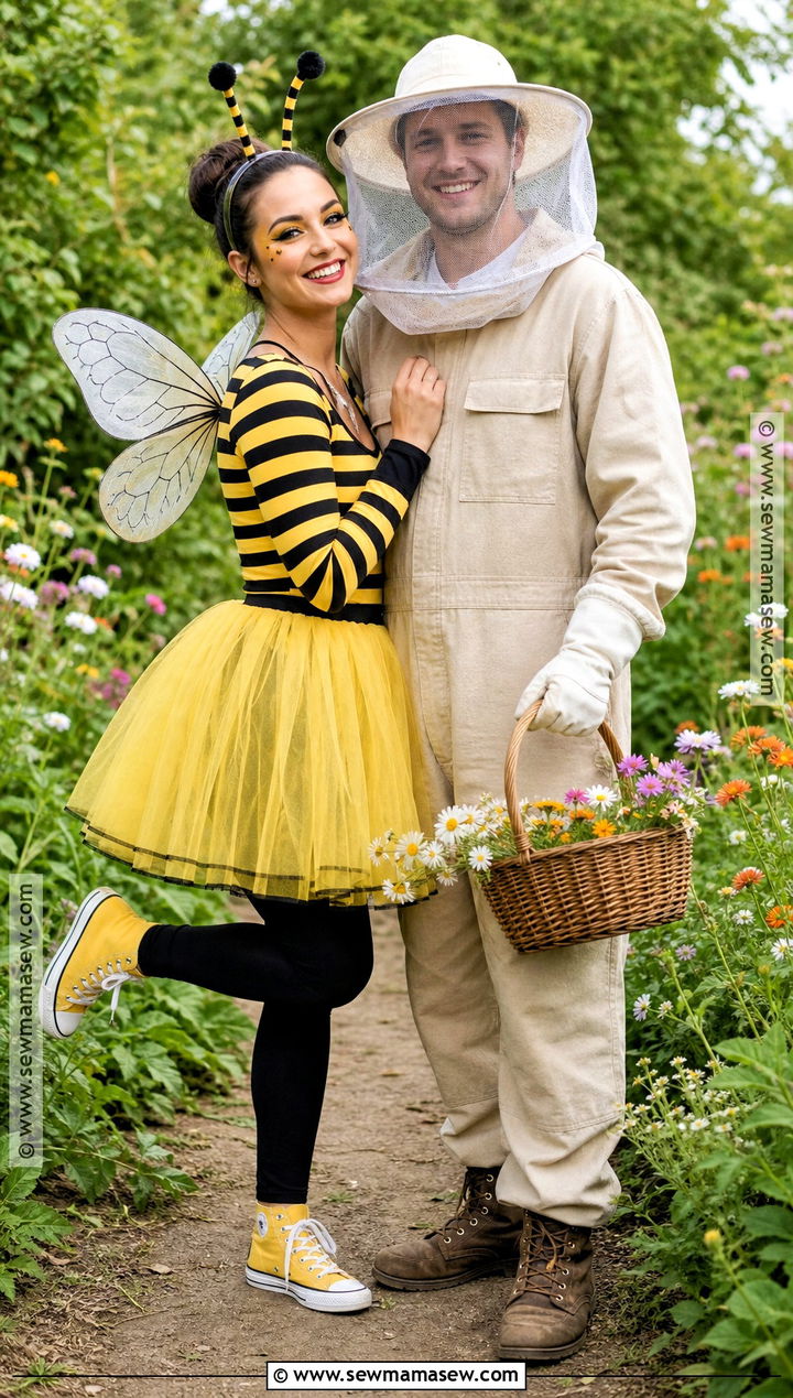 Bee And Beekeeper Duo Costume - 35 easy duo halloween costumes