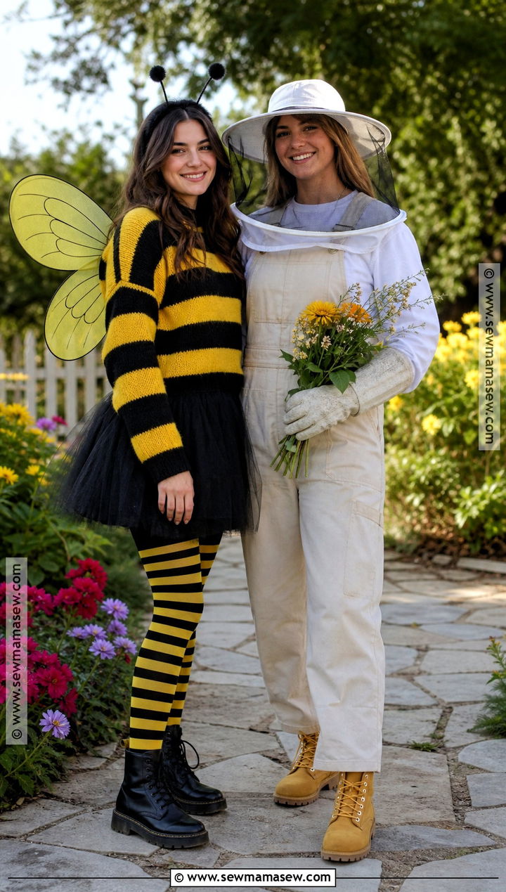 Bee And Beekeeper Duo Costume - 35 girl duo costumes