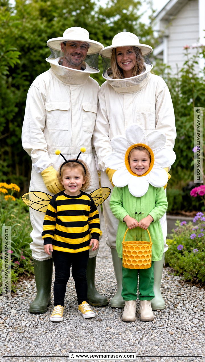 Bee And Beekeeper Family Costume - 35 family halloween costumes with for toddlers