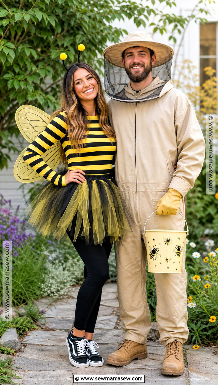 Bee And Beekeeper Matching Costume - 30 Matching Costume Ideas