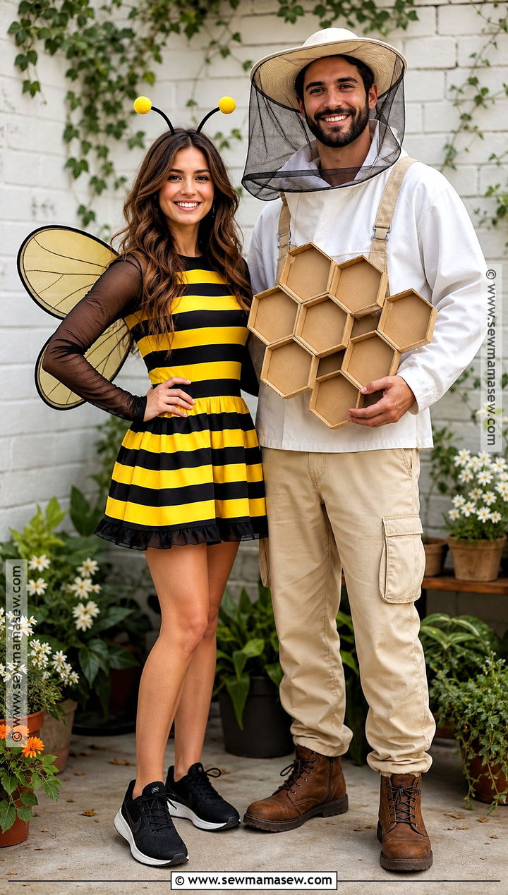 Bee And Beekeeper Matching Costumes - 45 matching costumes
