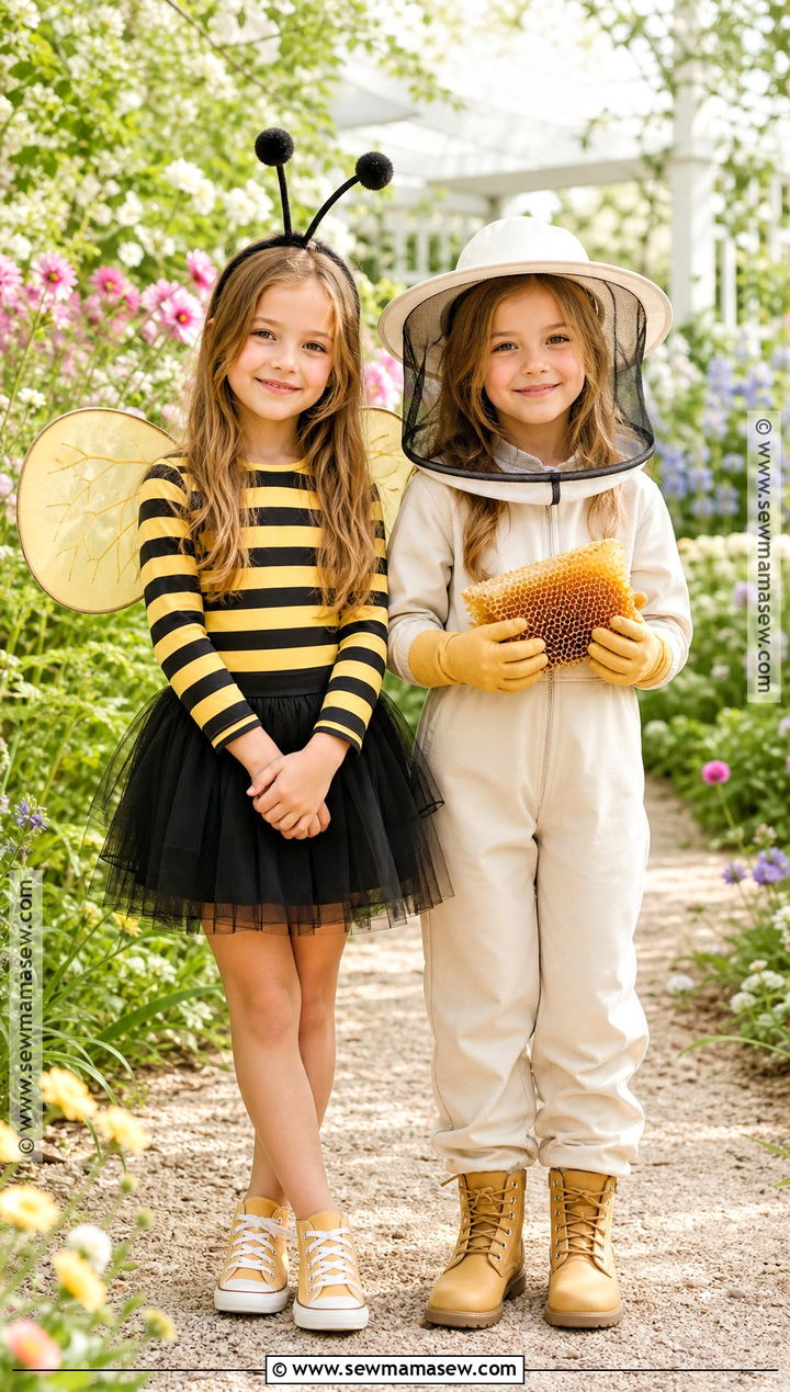 Bee And Beekeeper Twin Costume - 30 twins halloween costumes