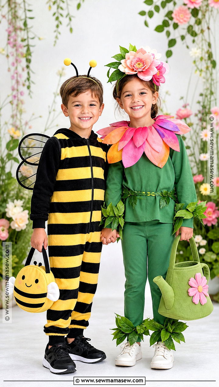 Bee And Flower Costume - 35 boy and girl halloween costumes