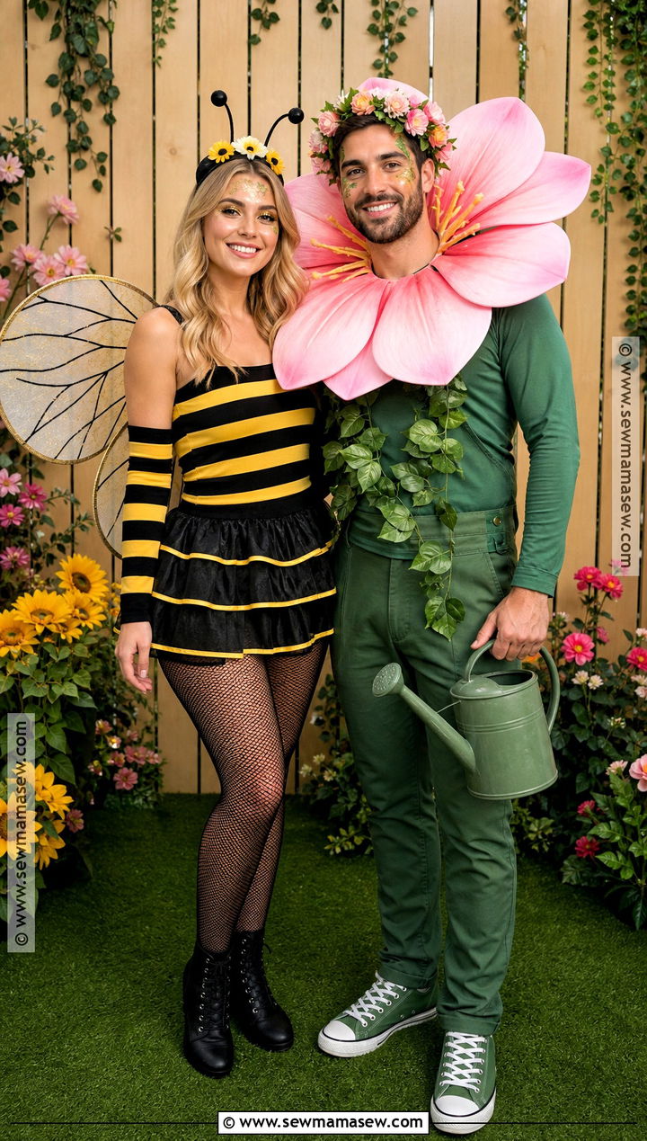 Bee And Flower Couple Costume - 40 bee costume ideas