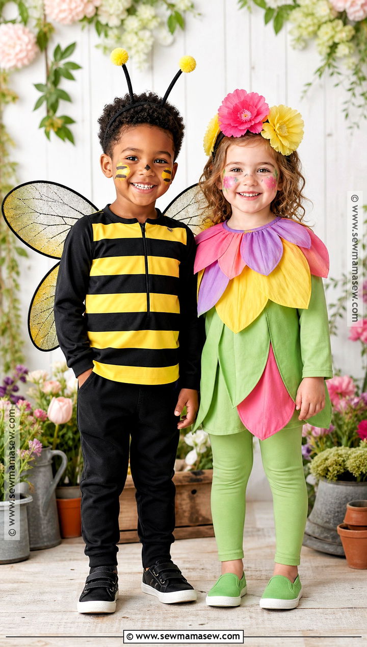 Bee And Flower Twin Costume - 35 twin costume ideas