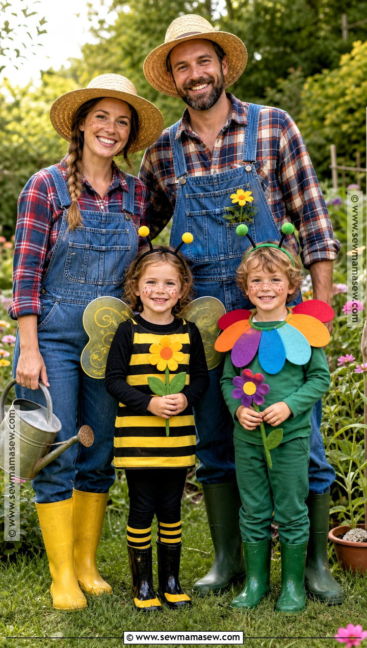 Bee And Garden Family Costume - 30 family costume ideas for 4