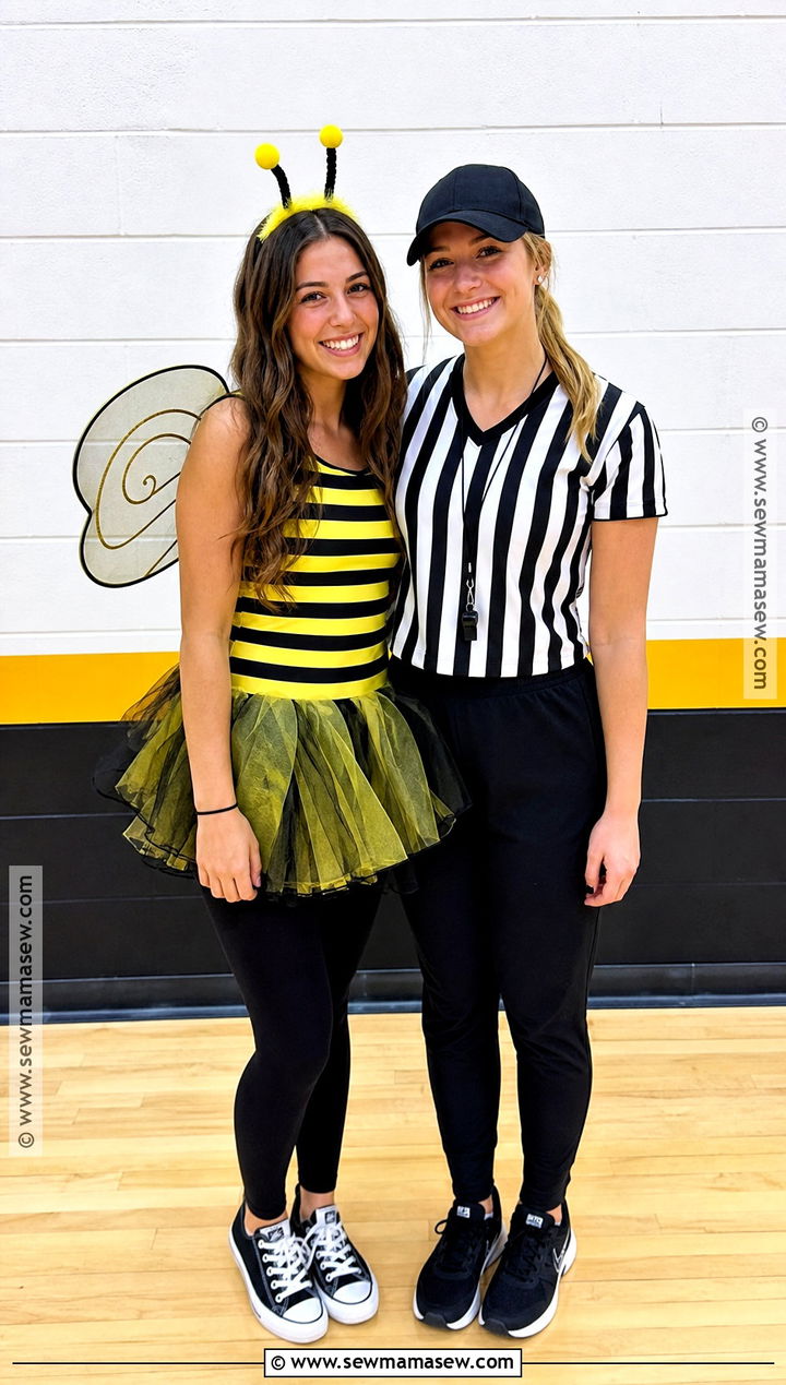 Bee And Referee Costume - 50 rhyme without reason costume ideas