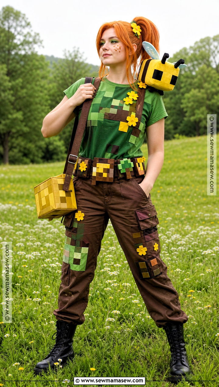 Bee Companion Alex Minecraft Costume - 30 alex minecraft costume ideas