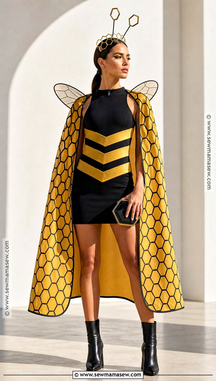 Bee Costume With Honeycomb Cape - 30 bee costume women's ideas