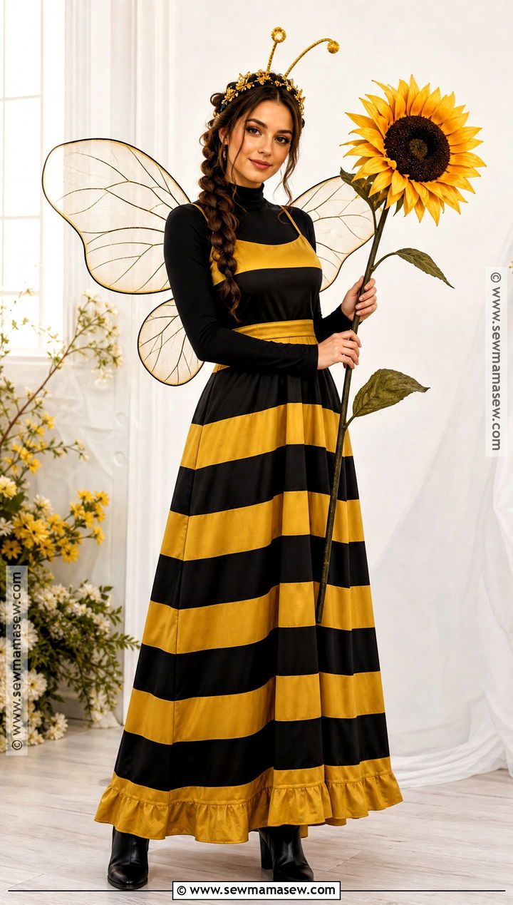 Bee Costume With Maxi Dress - 30 bee costume women's ideas