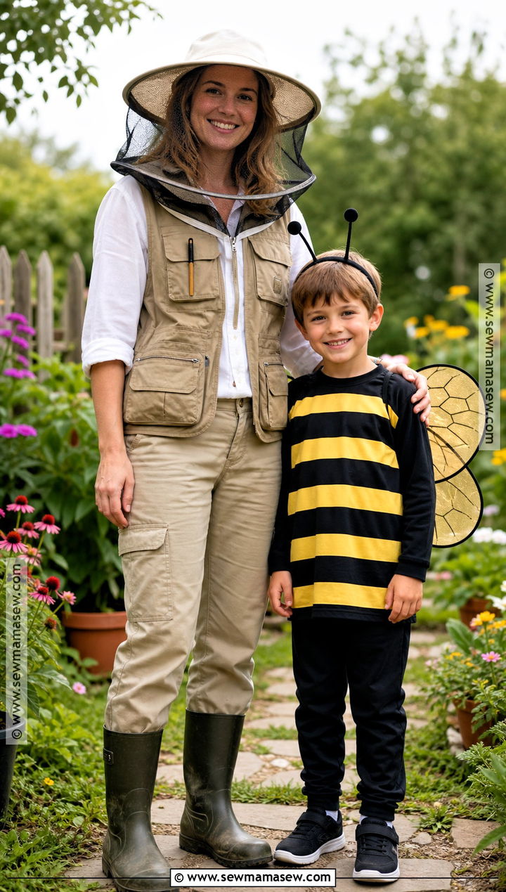 Beekeeper And Bumblebee Costume - 30 mother son halloween costumes