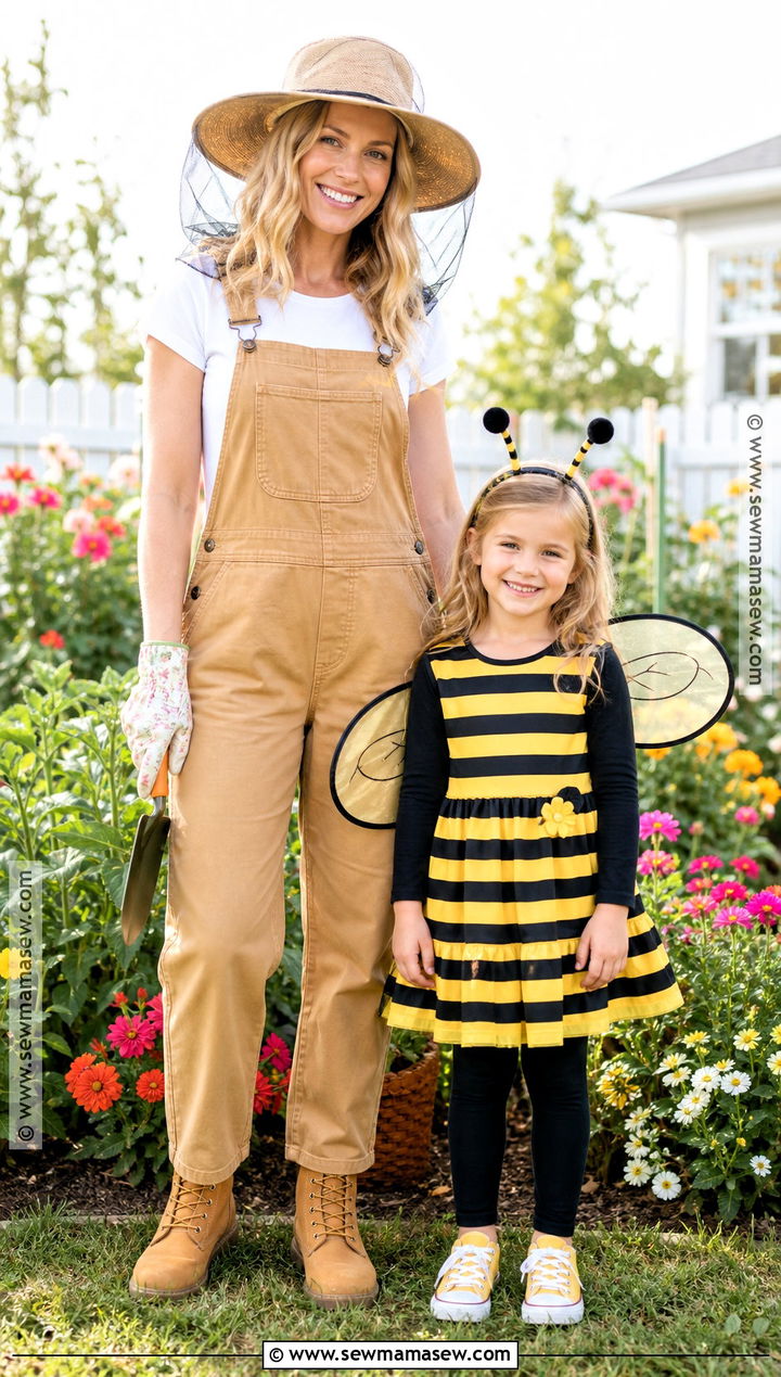 Beekeeper And Bumblebee Costume - 35 mommy and me halloween costumes