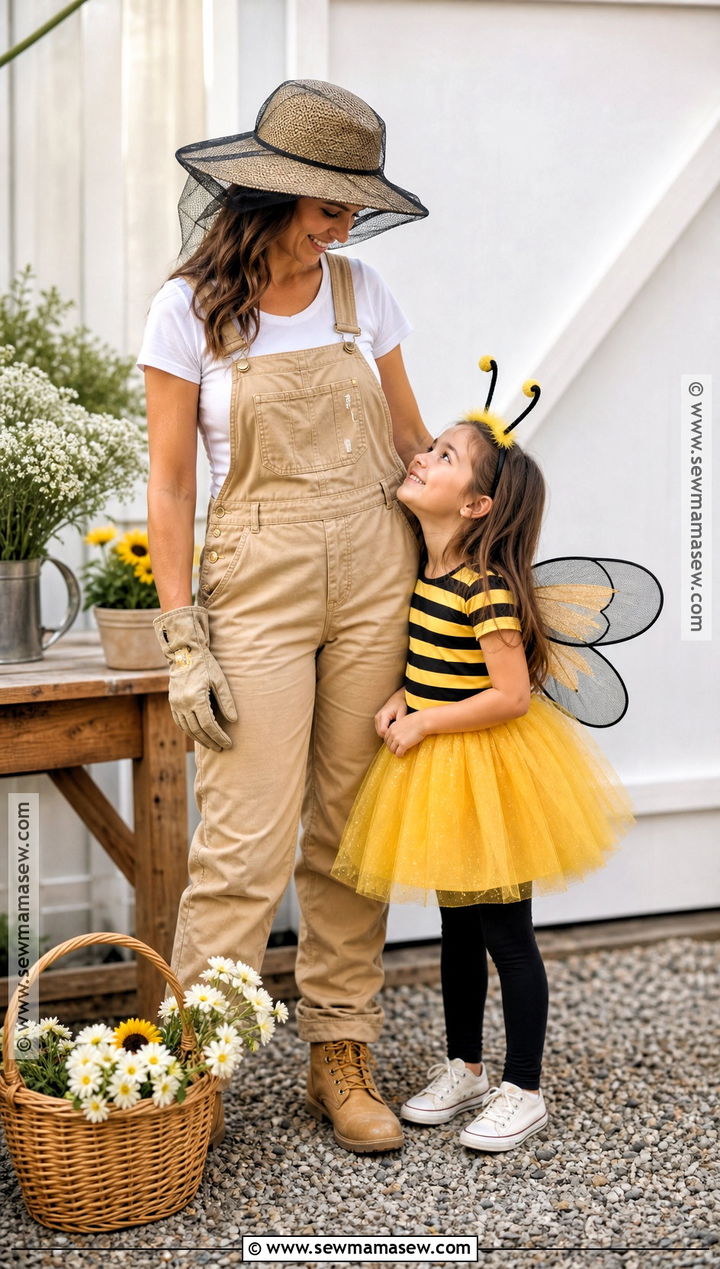 Beekeeper And Bumblebee Costumes - 30 mom and daughter costumes