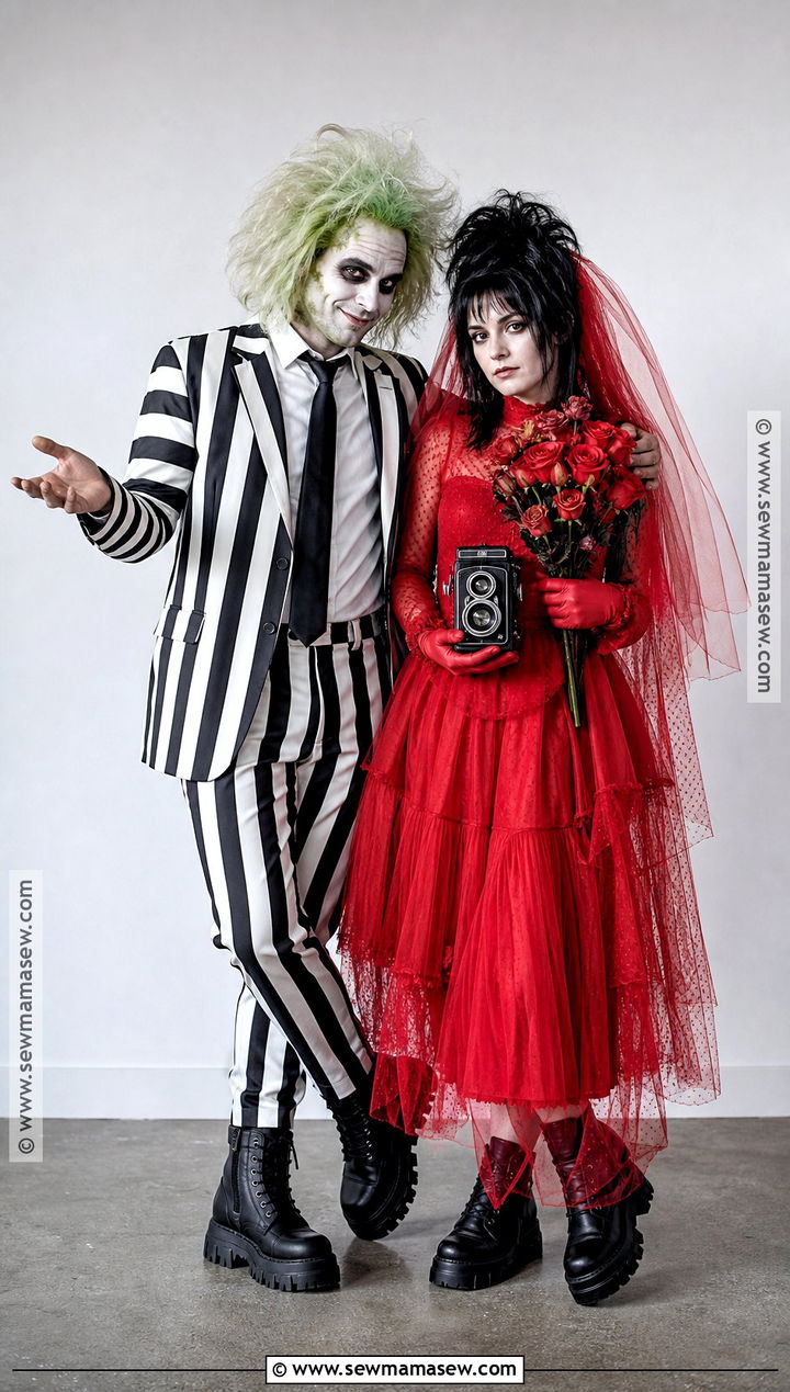Beetlejuice And Lydia Cosplay Duo - 30 cosplay duo ideas