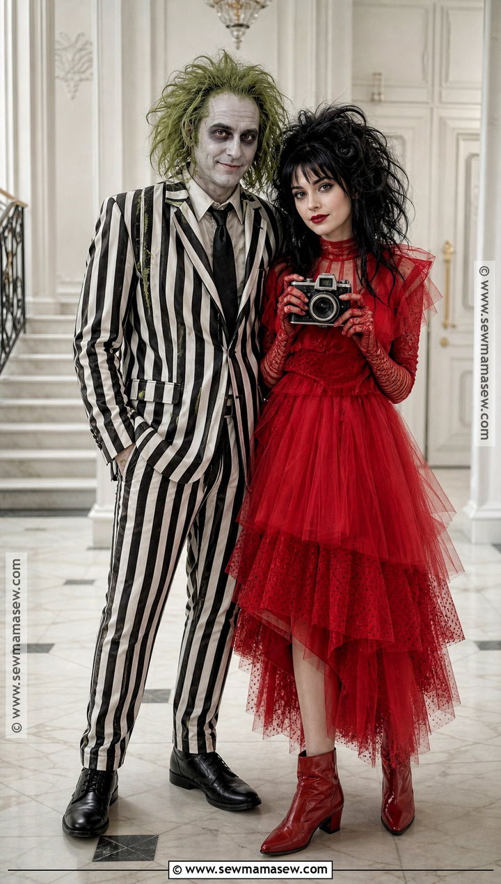 Beetlejuice And Lydia Cosplay - 30 matching cosplay ideas