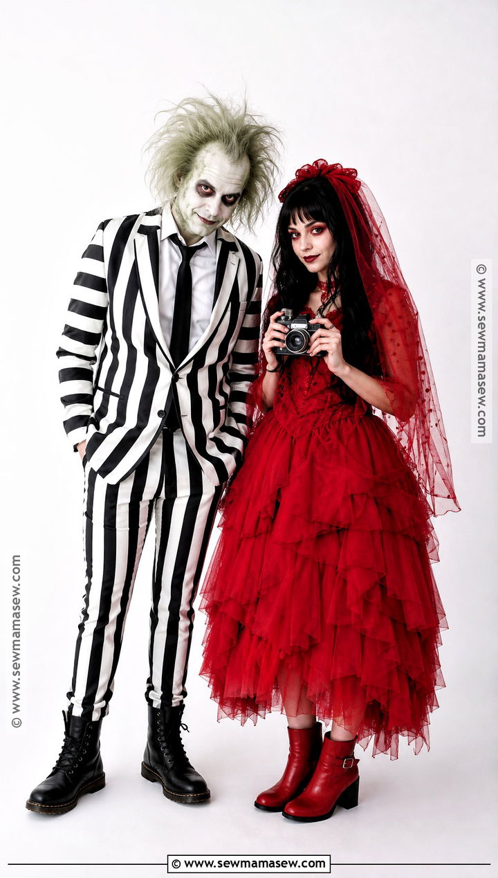 Beetlejuice And Lydia Costume - 30 best duo costumes