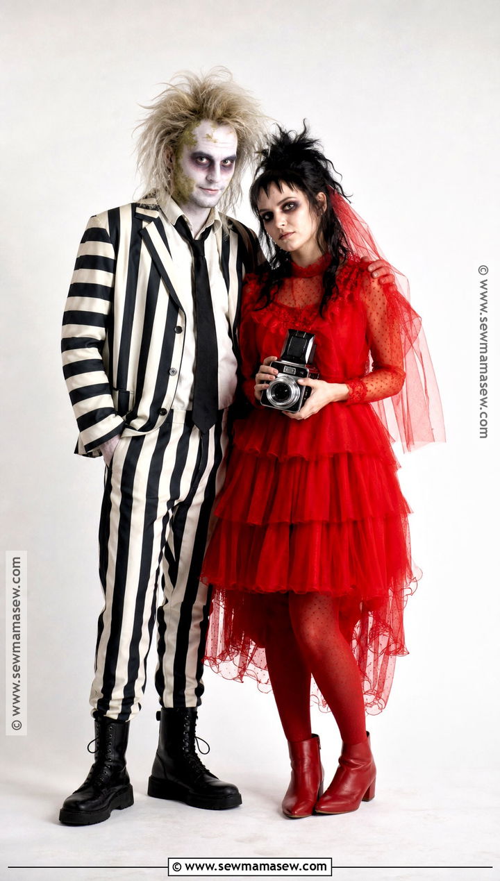 Beetlejuice And Lydia Couple Costume - 30 couple outfits halloween