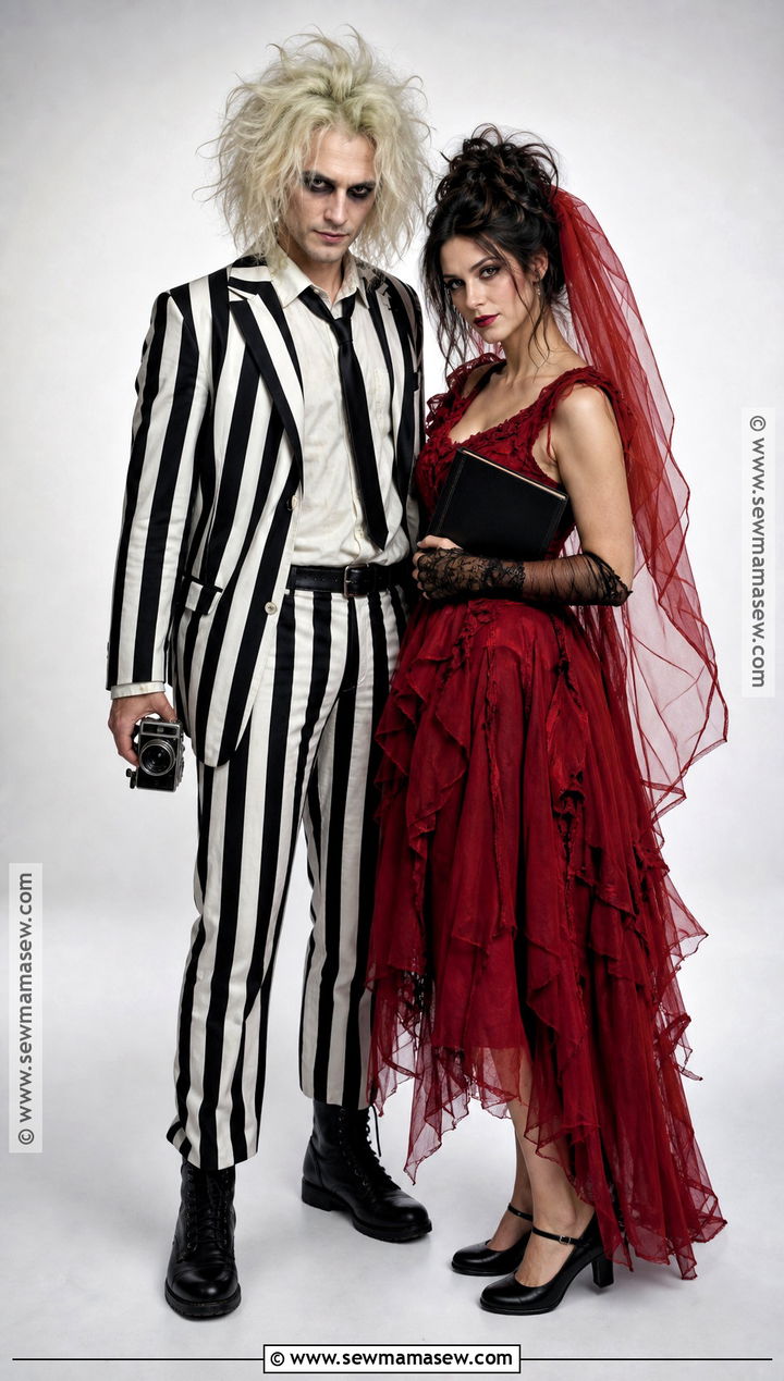 Beetlejuice And Lydia Duo Costume - 35 costume ideas duo