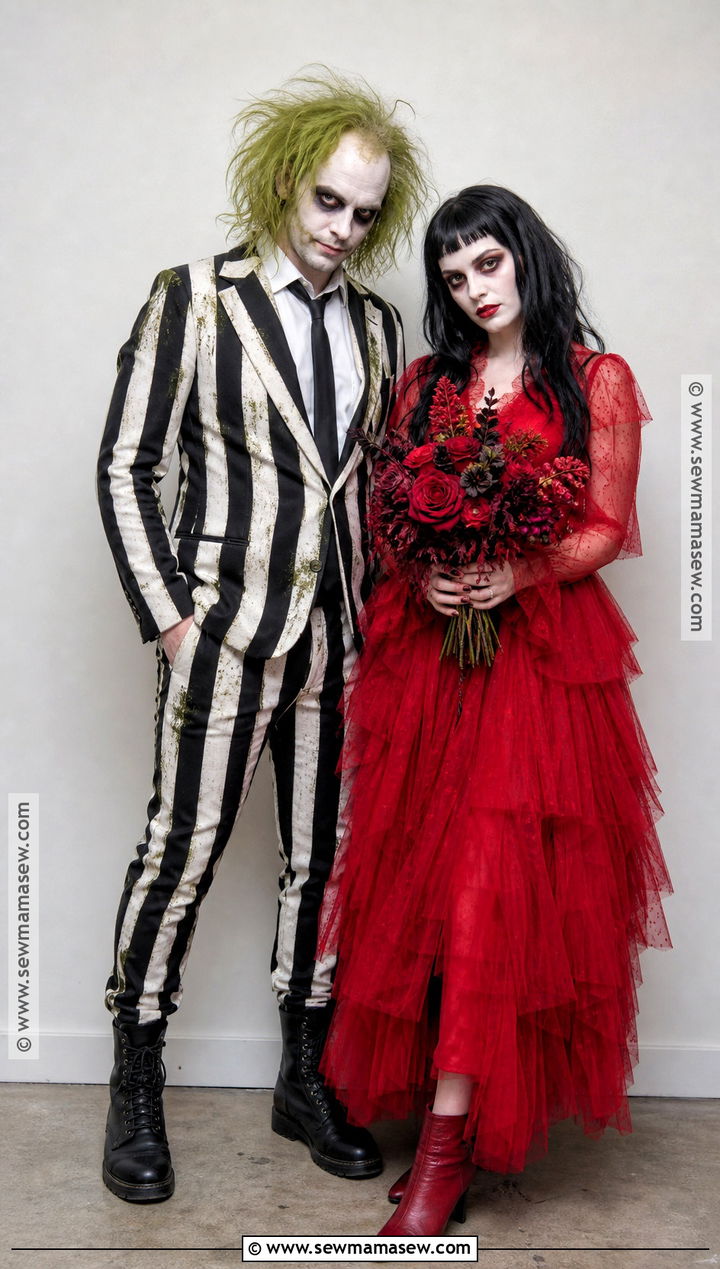 Beetlejuice And Lydia Duo Costume - 30 costume duo ideas